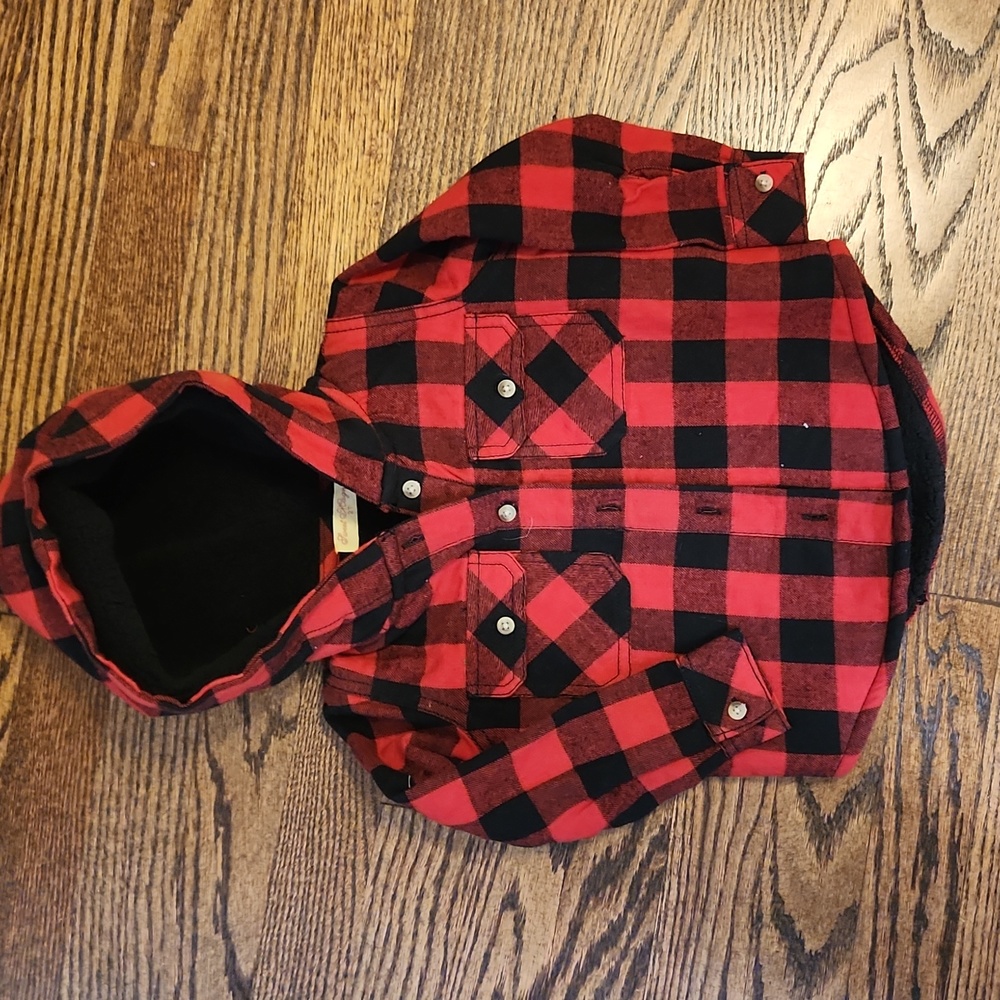 🌟7/25$ SWEET MAGNOLIA Buffalo Plaid Fleece lined Jacket